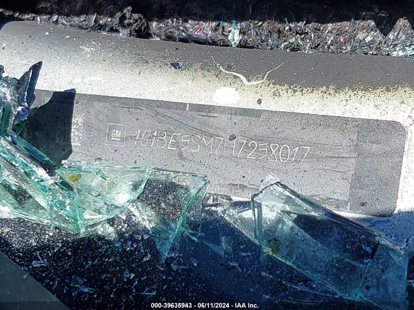 2017 Chevrolet Cruze Lt Auto VIN: 1G1BE5SM7H7258017 Lot: 39635943