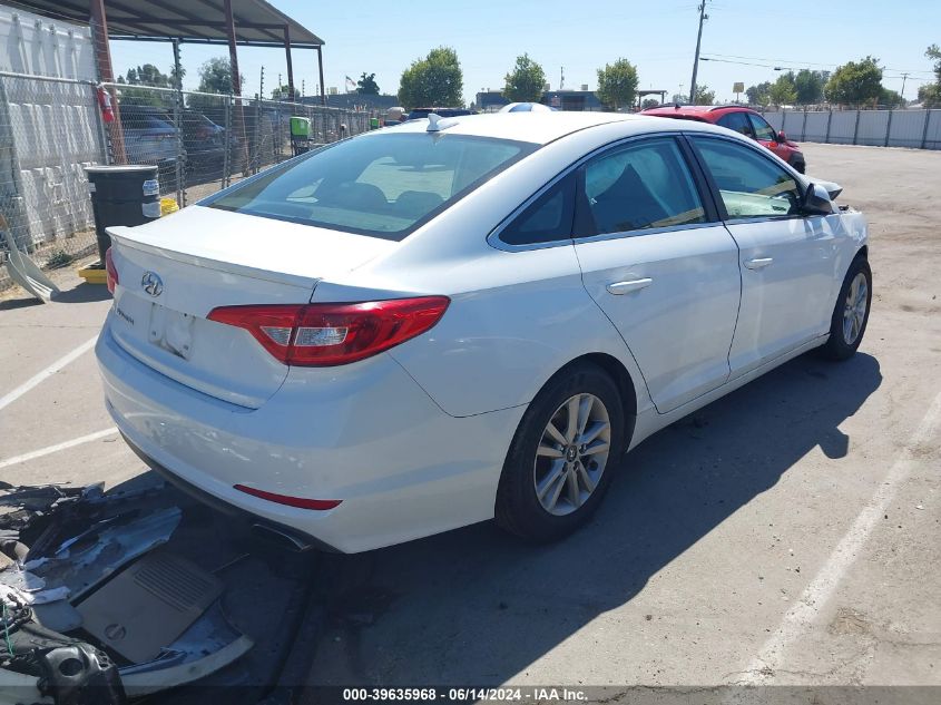 2015 Hyundai Sonata Se VIN: 5NPE24AFXFH157086 Lot: 39635968