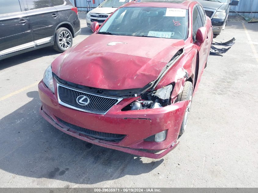 2006 Lexus Is 350 VIN: JTHBE262765008346 Lot: 39635971