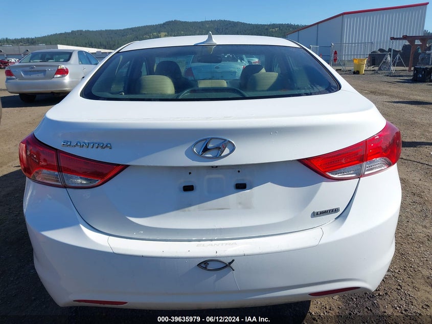2012 Hyundai Elantra Limited VIN: 5NPDH4AE3CH142247 Lot: 39635979