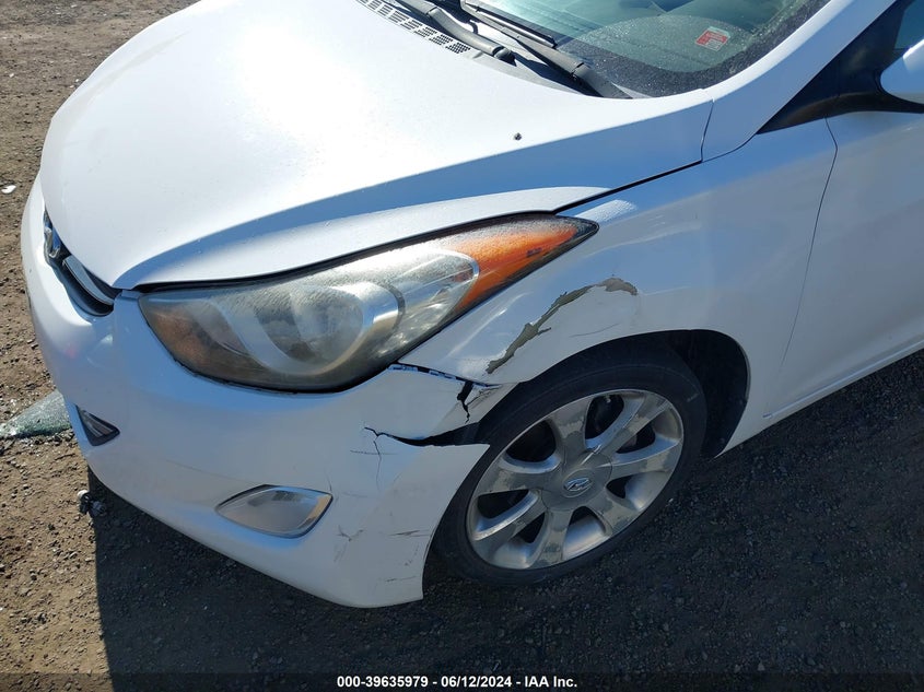 2012 Hyundai Elantra Limited VIN: 5NPDH4AE3CH142247 Lot: 39635979