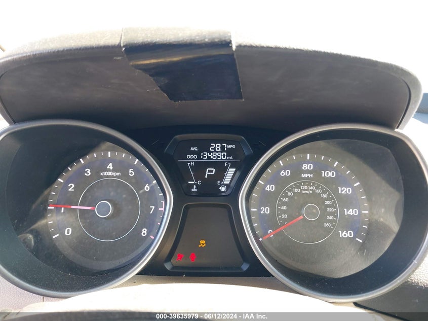 2012 Hyundai Elantra Limited VIN: 5NPDH4AE3CH142247 Lot: 39635979