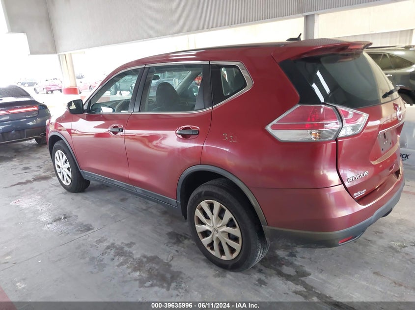 2016 Nissan Rogue S/Sl/Sv VIN: 5N1AT2MV0GC776694 Lot: 39635996