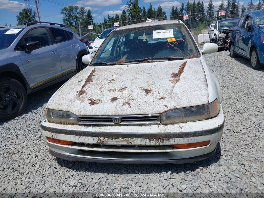 1992 Honda Accord Lx VIN: 1HGCB9755NA012791 Lot: 39636041