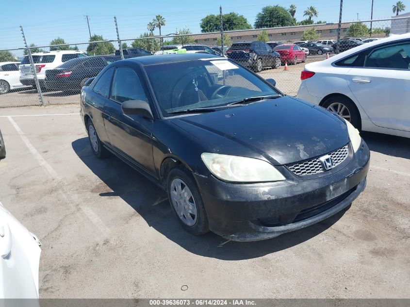 2004 Honda Civic Vp VIN: 1HGEM22124L047791 Lot: 39636073