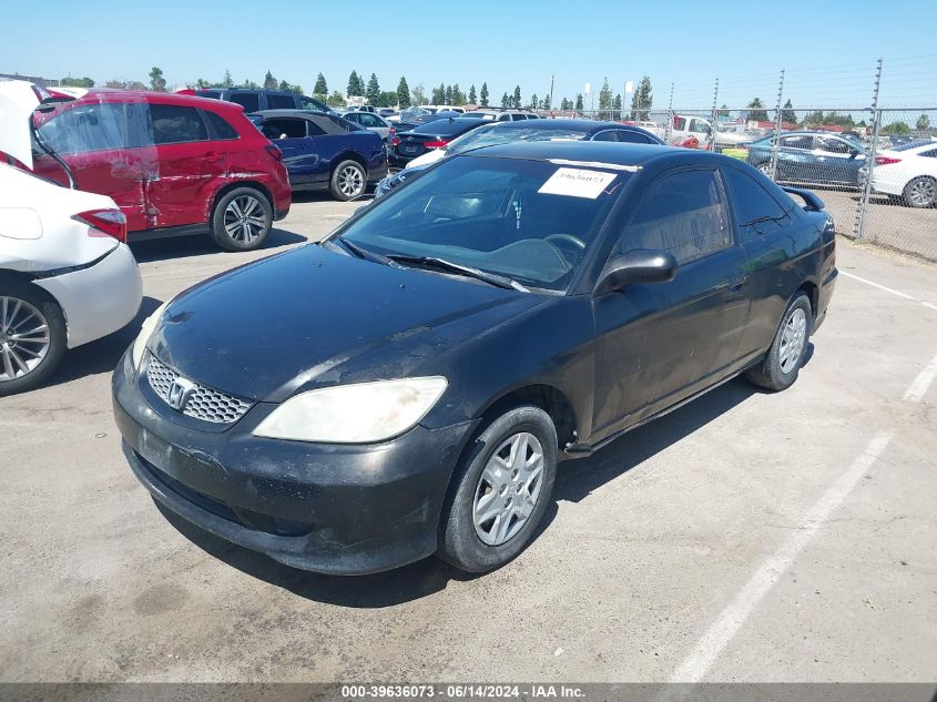 2004 Honda Civic Vp VIN: 1HGEM22124L047791 Lot: 39636073