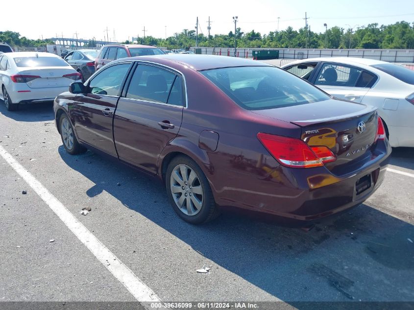 2007 Toyota Avalon Xl/Xls/Touring/Limited VIN: 4T1BK36B17U212482 Lot: 39636099