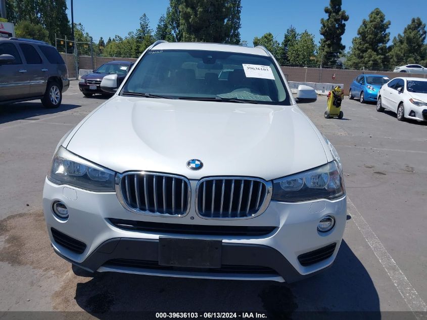 2016 BMW X3 xDrive28D VIN: 5UXWY3C52G0N87631 Lot: 39636103