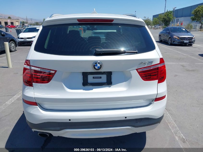 2016 BMW X3 xDrive28D VIN: 5UXWY3C52G0N87631 Lot: 39636103