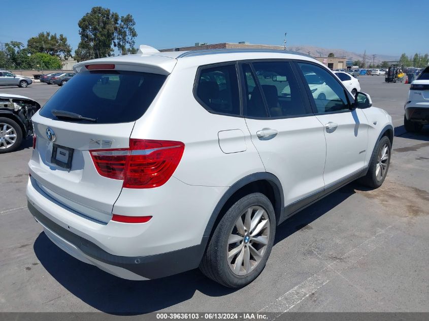 2016 BMW X3 xDrive28D VIN: 5UXWY3C52G0N87631 Lot: 39636103