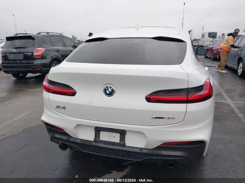 2019 BMW X4 xDrive30I VIN: 5UXUJ3C53KLG56302 Lot: 39636145