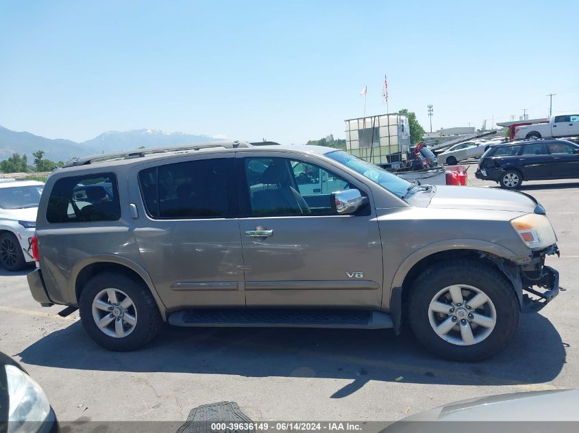 2008 Nissan Armada Se VIN: 5N1AA08C48N610042 Lot: 39636149