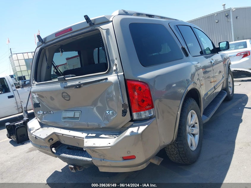 2008 Nissan Armada Se VIN: 5N1AA08C48N610042 Lot: 39636149