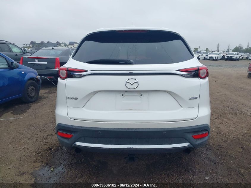 2016 Mazda Cx-9 Grand Touring VIN: JM3TCADY8G0108362 Lot: 39636182
