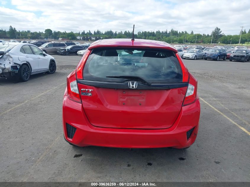 2015 Honda Fit Lx VIN: 3HGGK5H55FM741533 Lot: 39636259