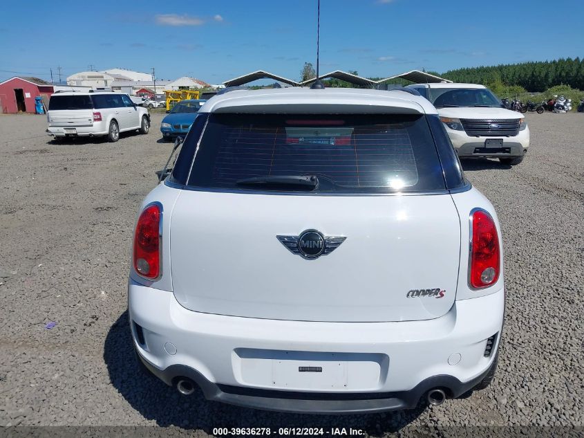 2011 Mini Cooper S Countryman VIN: WMWZC3C58BWH97878 Lot: 39636278