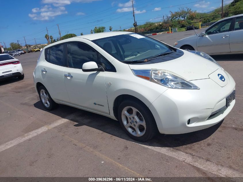 2012 Nissan Leaf Sl VIN: JN1AZ0CP7CT025258 Lot: 39636296