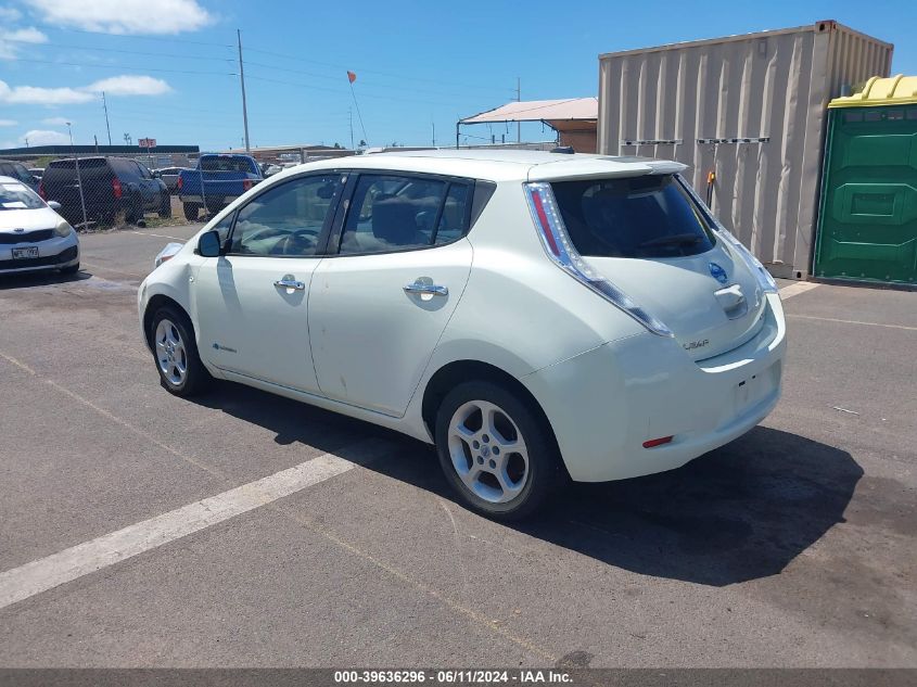 2012 Nissan Leaf Sl VIN: JN1AZ0CP7CT025258 Lot: 39636296