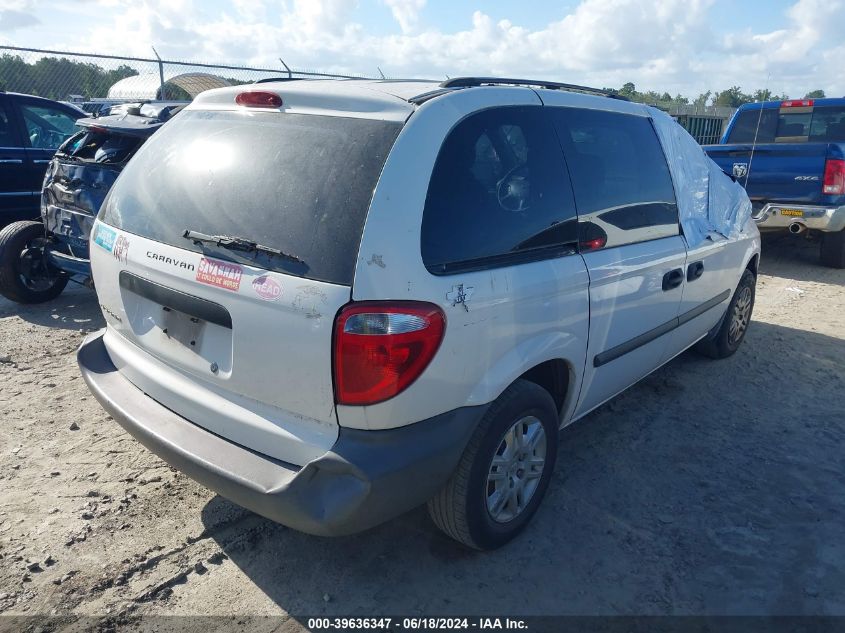 2006 Dodge Caravan Se VIN: 1D4GP25B86B584258 Lot: 39636347