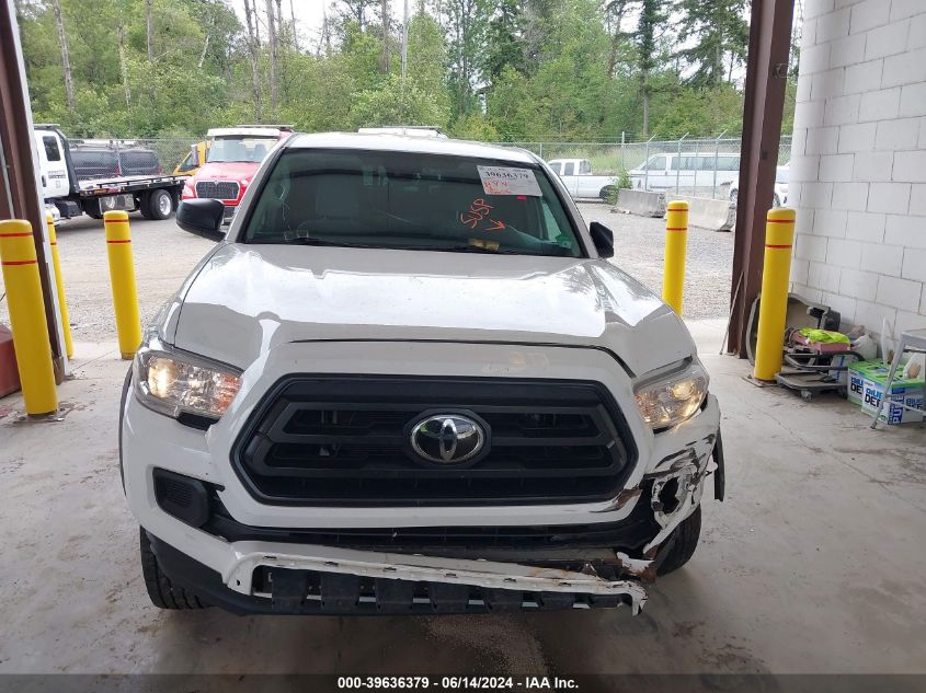 2021 Toyota Tacoma Sr V6 VIN: 3TYSZ5AN3MT049867 Lot: 39636379