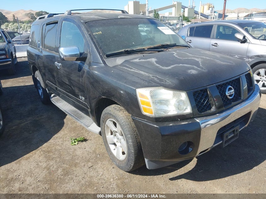 2006 Nissan Armada Se VIN: 5N1AA08A96N721875 Lot: 39636380