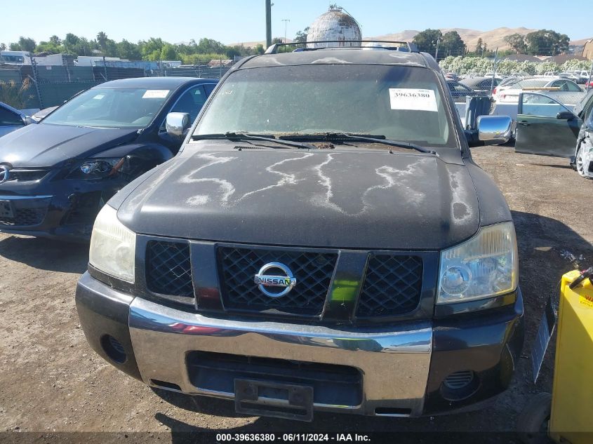 2006 Nissan Armada Se VIN: 5N1AA08A96N721875 Lot: 39636380