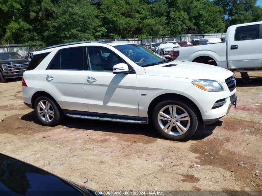 2012 Mercedes-Benz Ml 350 4Matic VIN: 4JGDA5HB4CA060603 Lot: 39636418