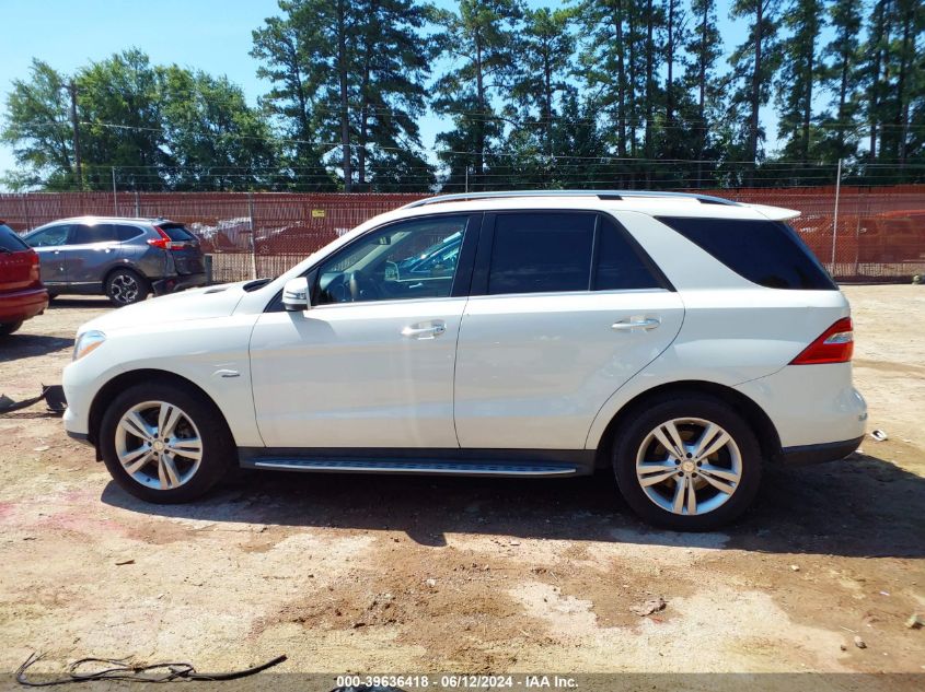 2012 Mercedes-Benz Ml 350 4Matic VIN: 4JGDA5HB4CA060603 Lot: 39636418