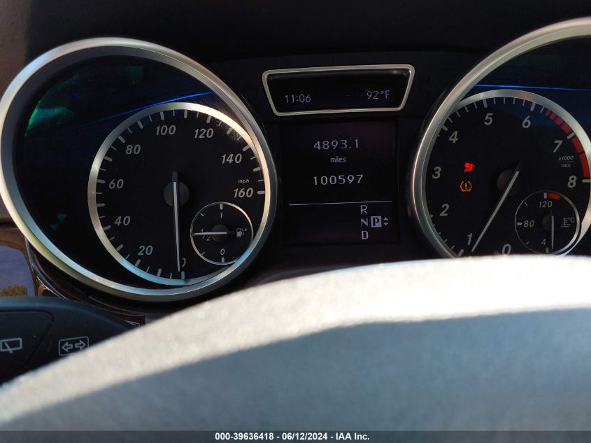 2012 Mercedes-Benz Ml 350 4Matic VIN: 4JGDA5HB4CA060603 Lot: 39636418