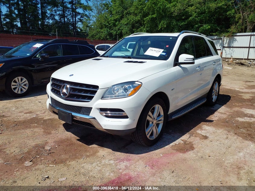 2012 Mercedes-Benz Ml 350 4Matic VIN: 4JGDA5HB4CA060603 Lot: 39636418
