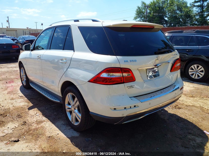2012 Mercedes-Benz Ml 350 4Matic VIN: 4JGDA5HB4CA060603 Lot: 39636418