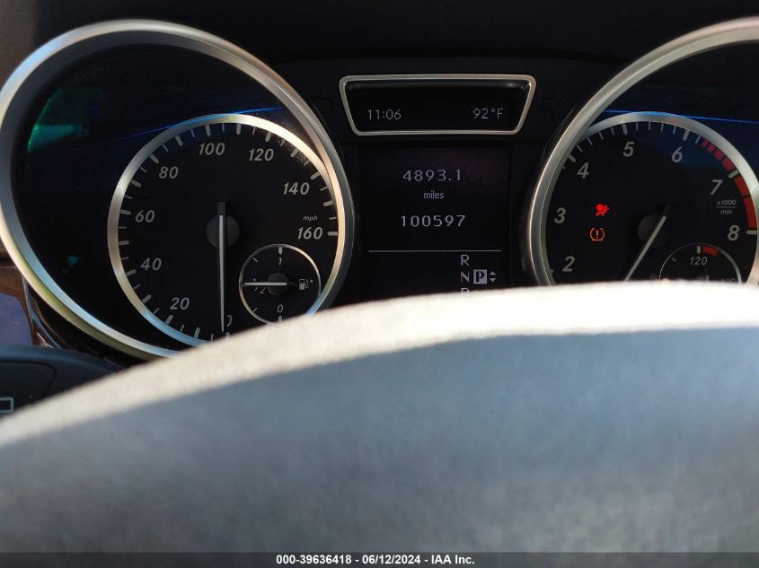 2012 Mercedes-Benz Ml 350 4Matic VIN: 4JGDA5HB4CA060603 Lot: 39636418