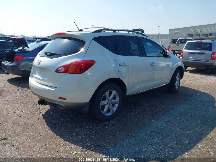 2009 Nissan Murano Sl VIN: JN8AZ18U69W023563 Lot: 39636429