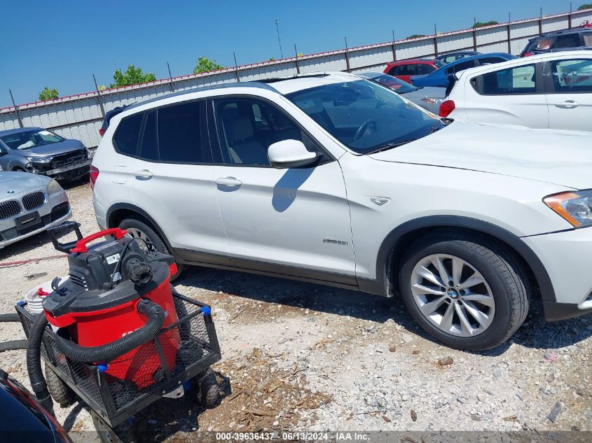 2013 BMW X3 xDrive28I VIN: 5UXWX9C54D0A20325 Lot: 39636437