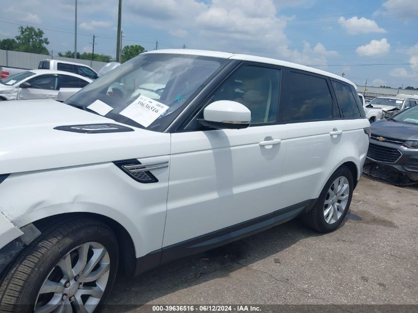 2016 Land Rover Range Rover Sport 3.0L V6 Turbocharged Diesel Hse Td6 VIN: SALWR2KF2GA548950 Lot: 39636516