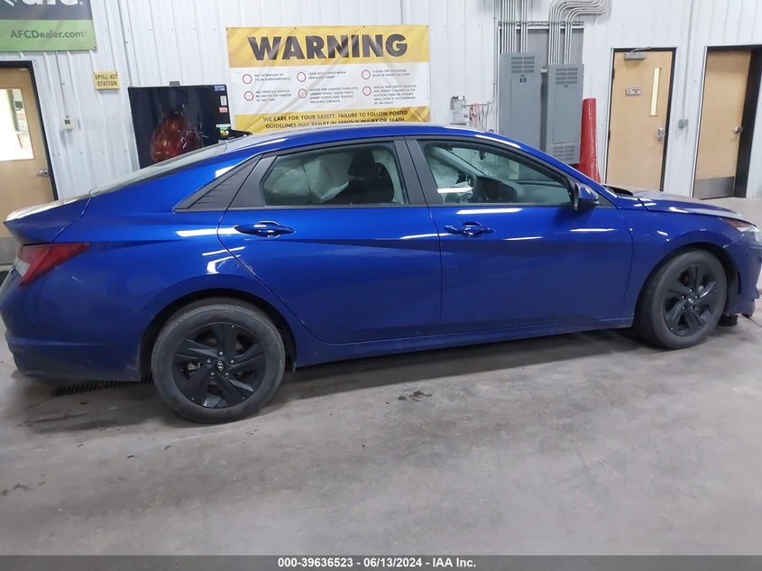 KMHLM4AJ1PU044703 2023 Hyundai Elantra Hybrid Blue
