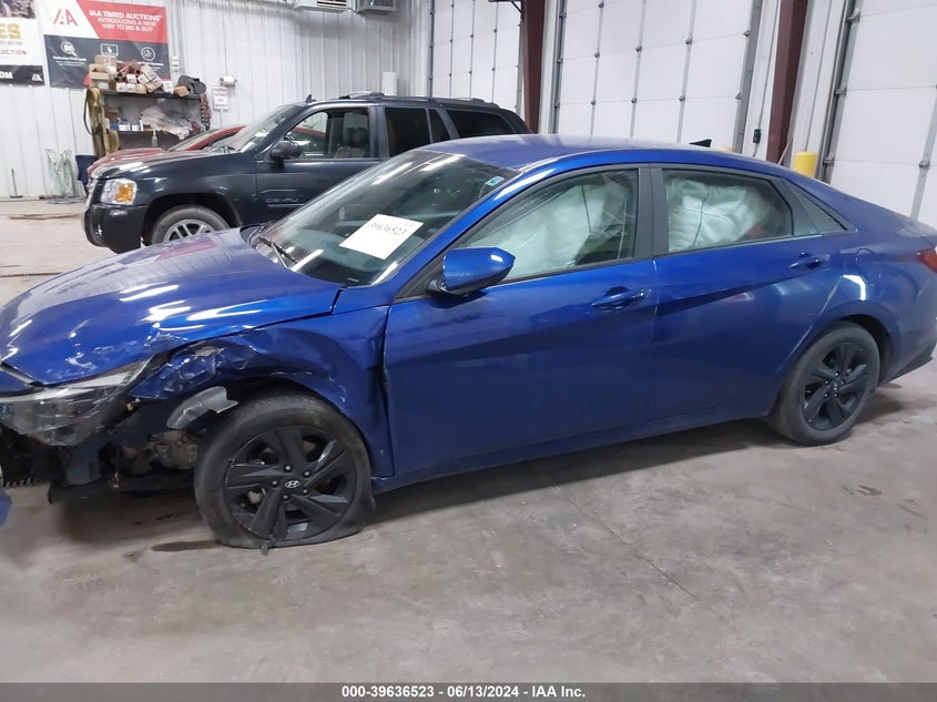 KMHLM4AJ1PU044703 2023 Hyundai Elantra Hybrid Blue