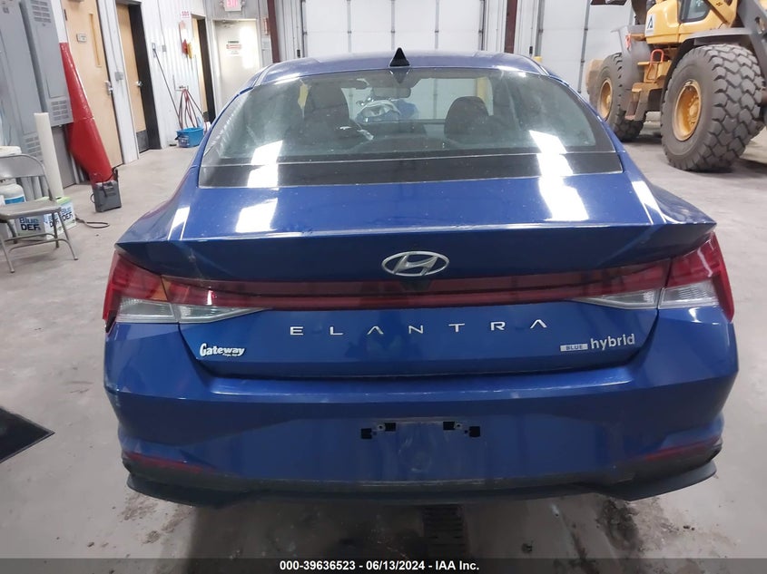 KMHLM4AJ1PU044703 2023 Hyundai Elantra Hybrid Blue