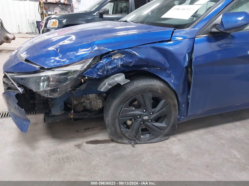 KMHLM4AJ1PU044703 2023 Hyundai Elantra Hybrid Blue