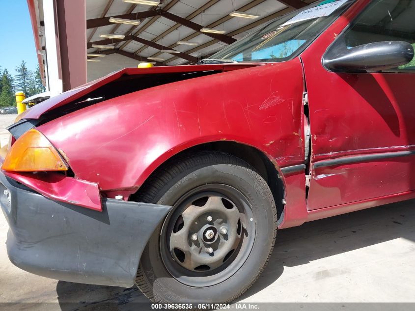 1993 Geo Metro VIN: 2C1MR2468P6712918 Lot: 39636535