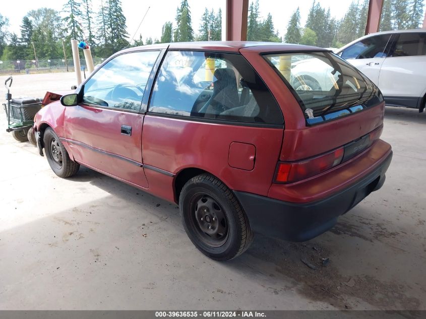 1993 Geo Metro VIN: 2C1MR2468P6712918 Lot: 39636535