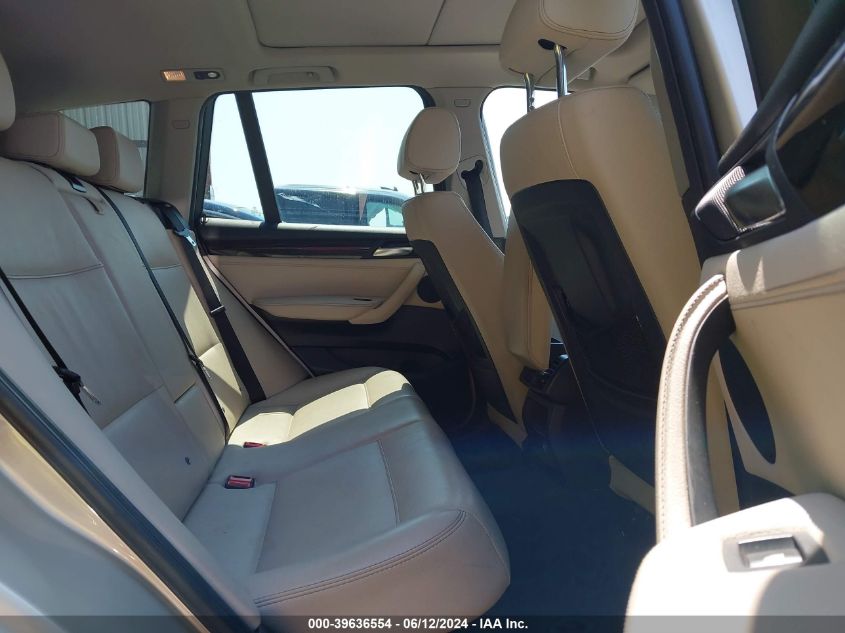 2014 BMW X3 xDrive28I VIN: 5UXWX9C59E0D24848 Lot: 39636554