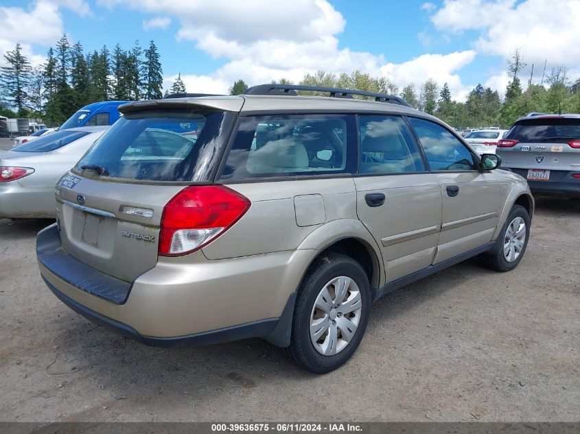 2008 Subaru Outback VIN: 4S4BP60C387329436 Lot: 39636575