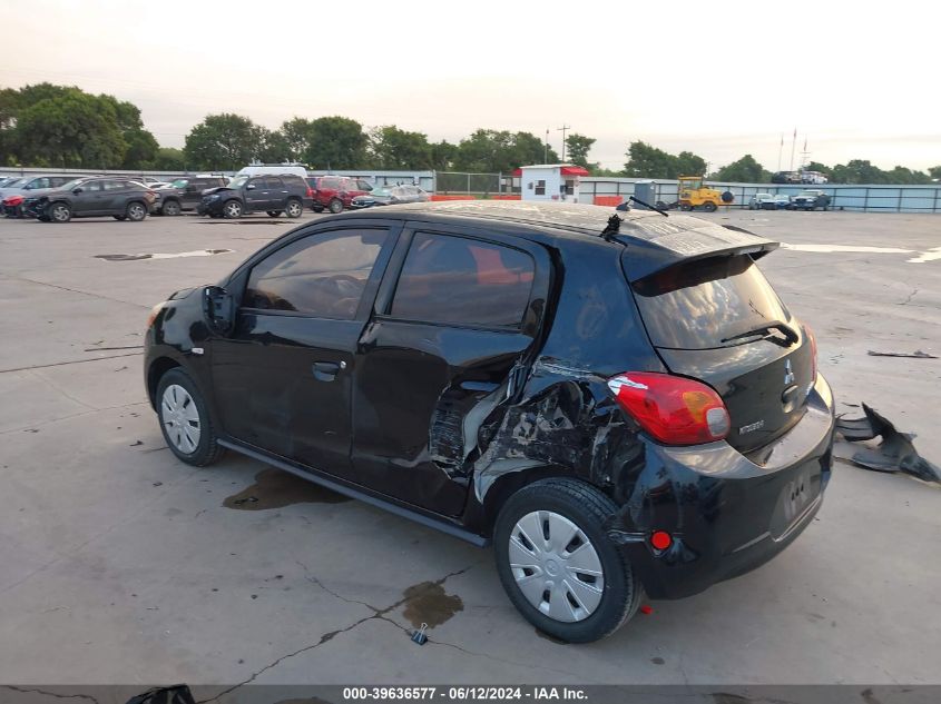 2015 Mitsubishi Mirage De/Rf VIN: ML32A3HJ1FH054618 Lot: 39636577