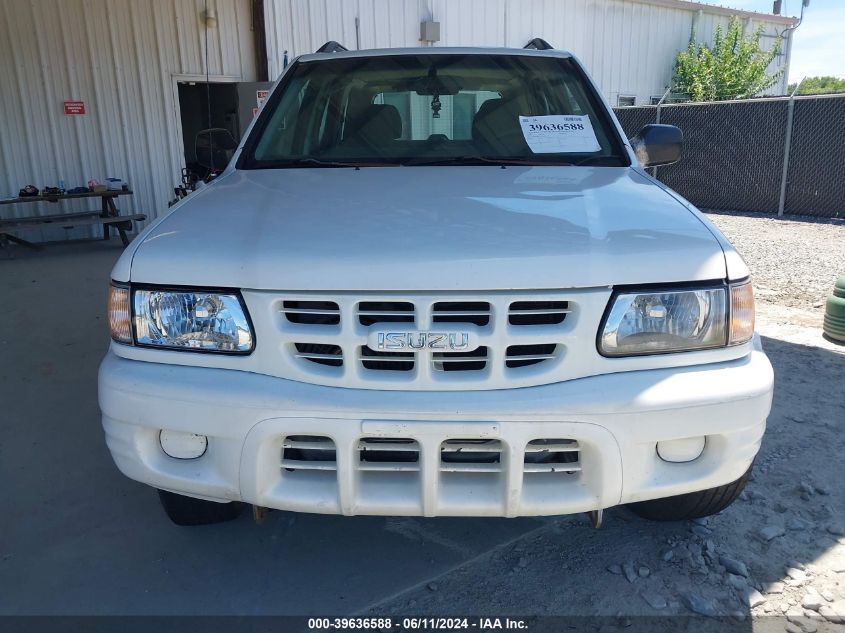 2000 Isuzu Rodeo Ls/Lse/S 3.2L VIN: 4S2CK58W2Y4320605 Lot: 39636588