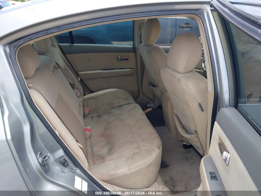 2008 Nissan Sentra 2.0S VIN: 3N1AB61E38L694521 Lot: 39636639