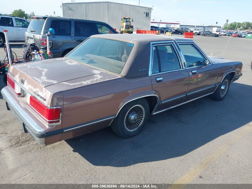 1989 Mercury Grand Marquis Ls VIN: 2MEBM75F6KX632586 Lot: 39636894