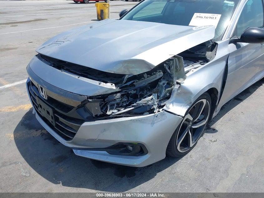 2021 Honda Accord Sport Special Edition VIN: 1HGCV1F41MA069084 Lot: 39636903