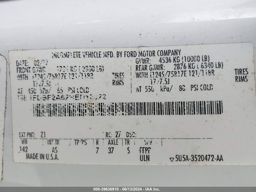 2017 FORD F-250 XL - 1FDBF2A62HED12322