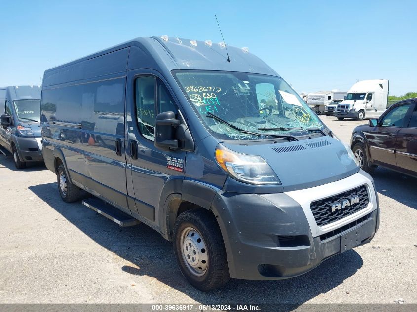 2019 Ram Promaster 3500 Cargo Van High Roof 159 Wb Ext VIN: 3C6URVJG3KE544722 Lot: 39636917